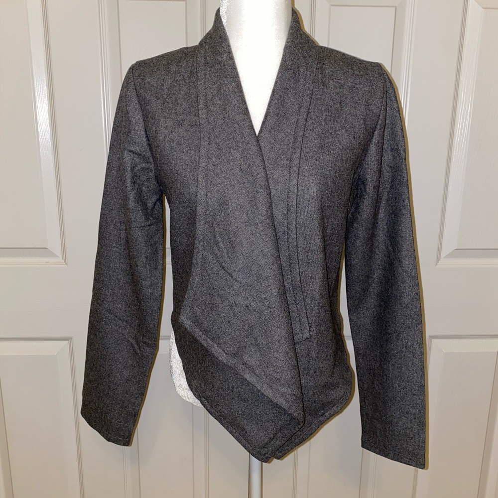 NWT Stylish Gray Wool Blazer L